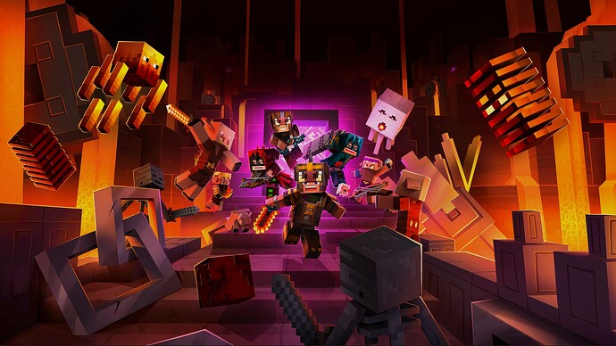 Minecraft dungeons flames of the nether BG