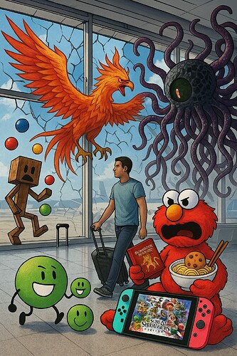 20250814_1401_Surreal Airport Chaos_simple_compose_01k2kbpkwbehas94dy2vp2xv3y