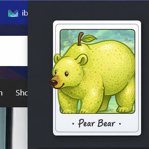 Pear-shaped moss bea