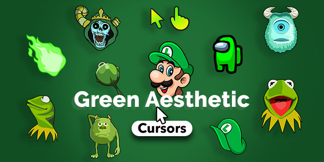 green-aesthetic-cursor-collection