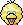 a pixel art picture of a yellow bird