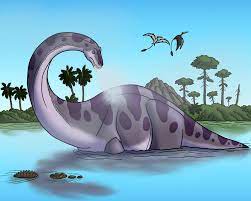 Bathing Brontosaurus (Colors) by BrandonScottPilcher on DeviantArt