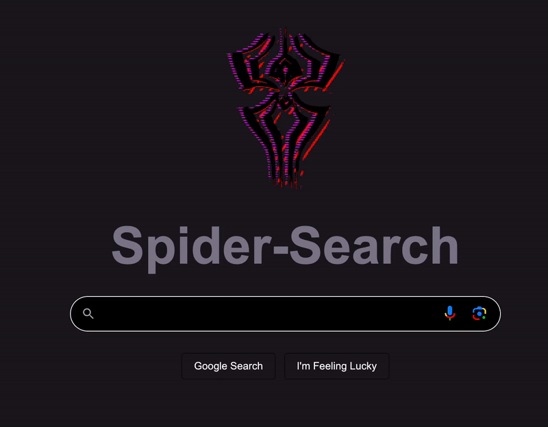 spider-search-custom doodle