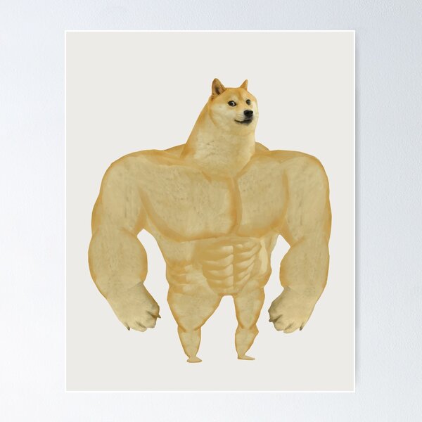 Swole Dog Posters for Sale | Redbubble